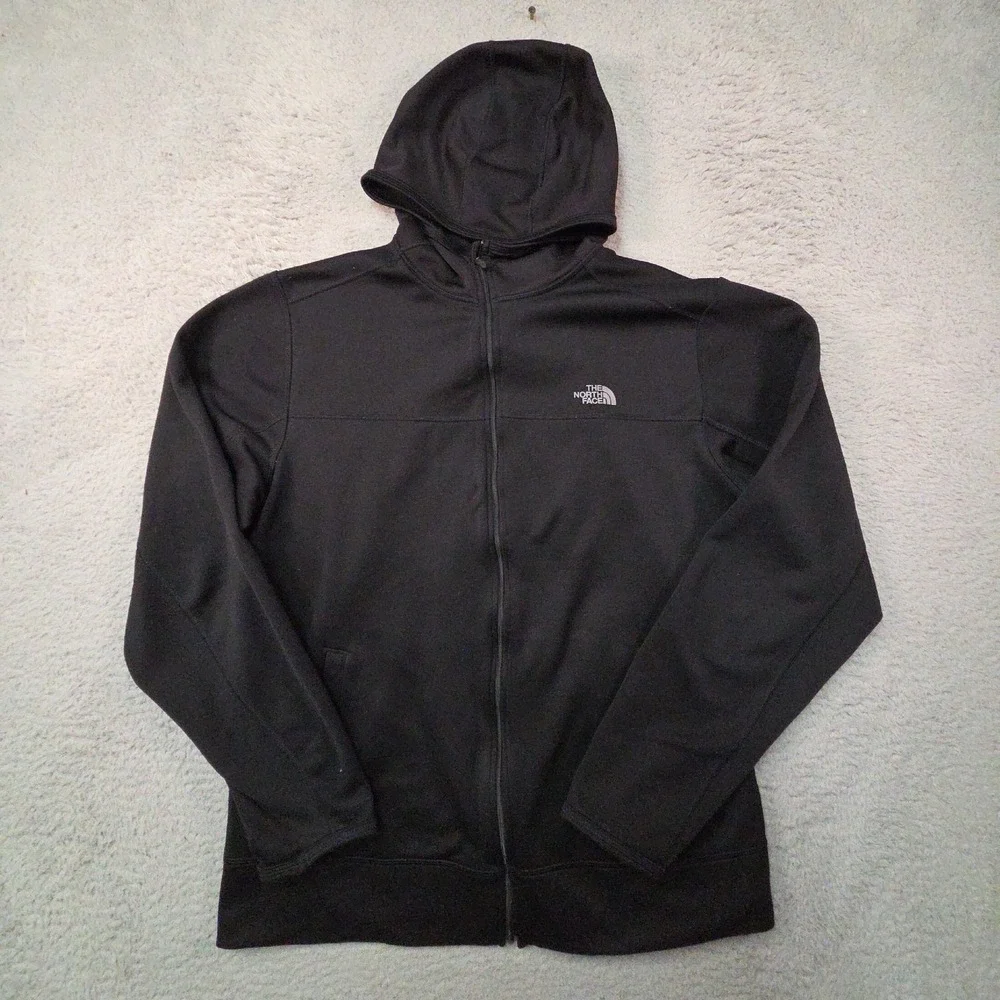 North Face Hoodie Mens L Black Full Zip Surgent Outdoor Jacket Gorpcore Hiking